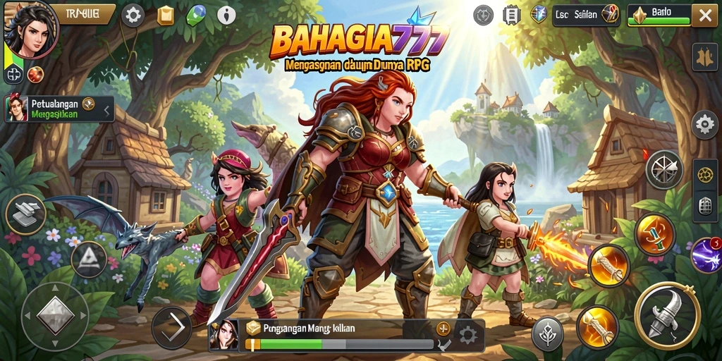 Tampilan permainan RPG di BAHAGIA777 yang menarik dan penuh aksi.