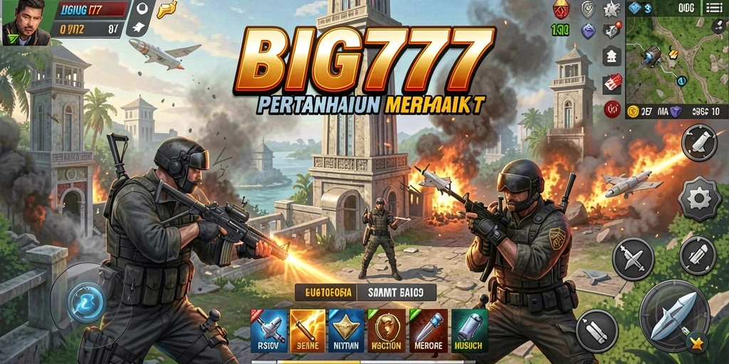 Gameplay menegangkan dalam BIG777 Tower Defense yang seru.
