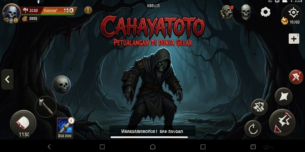 Screenshot CAHAYATOTO menampilkan suasana mencekam dalam permainan.
