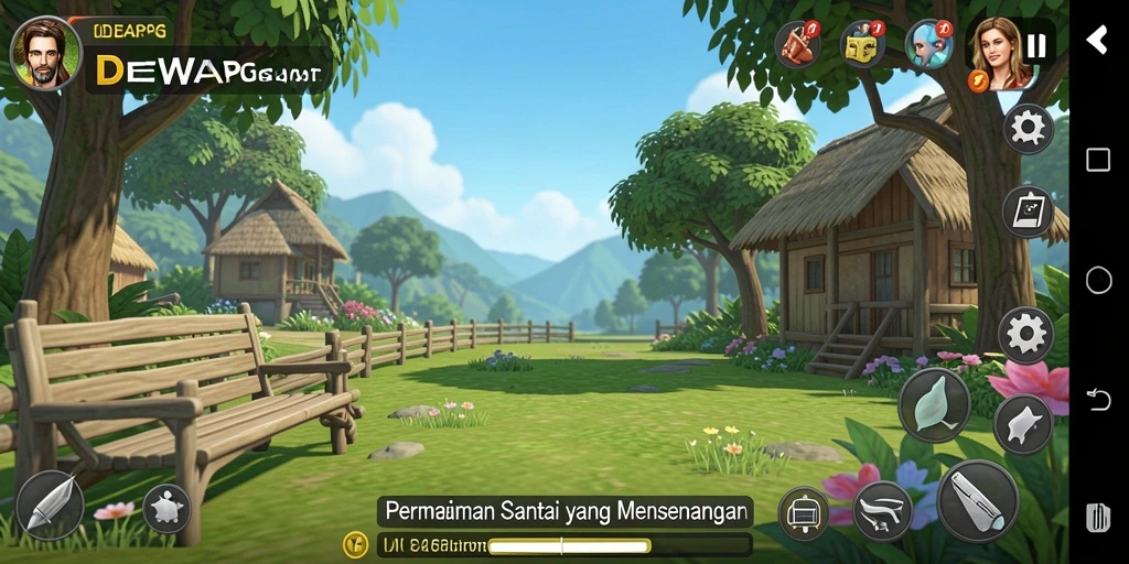 Tampilan gameplay DEWAPG yang menarik dan penuh warna.
