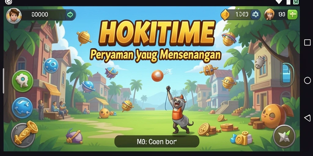 Tampilan gameplay HOKITIME yang santai dan menyenangkan.