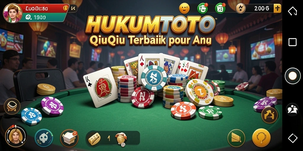 Tampilan gameplay QiuQiu yang mendebarkan di HUKUMTOTO.