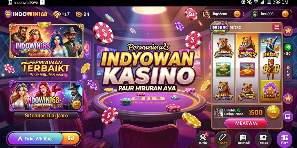 Screenshot gameplay INDOWIN168 menampilkan suasana kasino yang menarik.