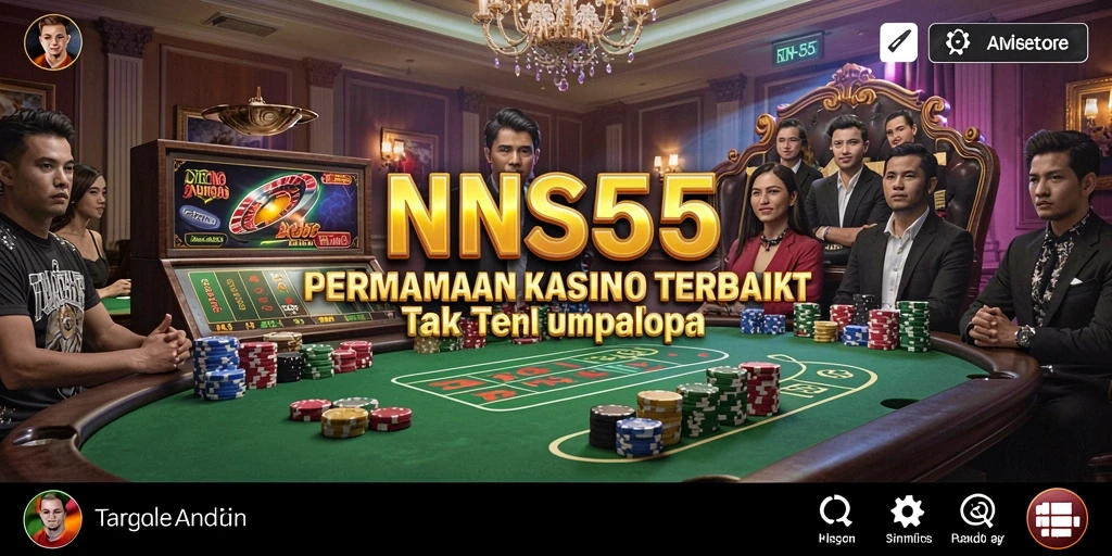 Screenshot utama INS55 yang menampilkan gameplay Kasino yang memukau.