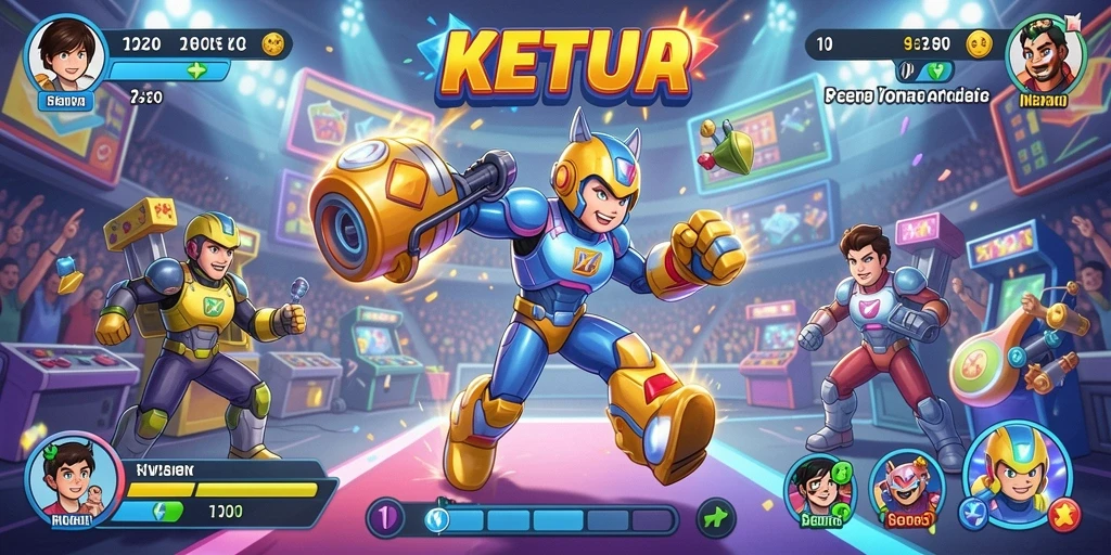Menampilkan gameplay Arcade yang menarik dari KETUA.