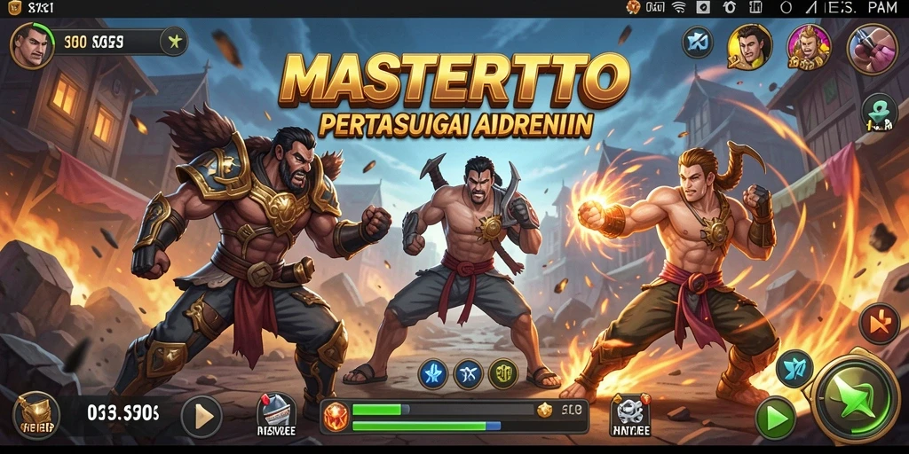 Tangkapan layar gameplay MASTERTOTO yang menunjukkan pertarungan seru dan aksi cepat.