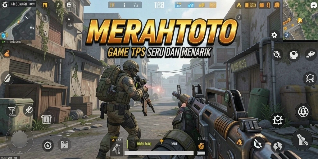 Tampilan gameplay seru dari MERAHTOTO dengan aksi TPS yang mendebarkan.