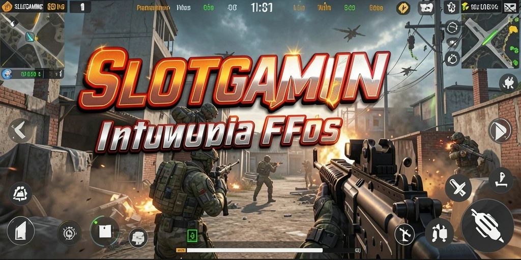 Screenshot intens di dalam aksi pertempuran FPS SLOTGAMING.