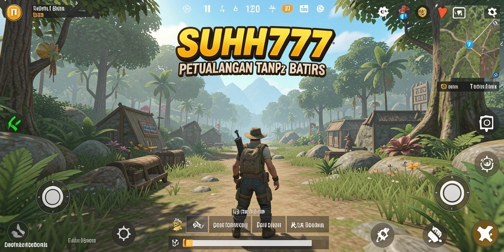 Tangkapan layar dari gameplay <strong>SUHU777</strong> yang menampilkan eksplorasi dunia terbuka.