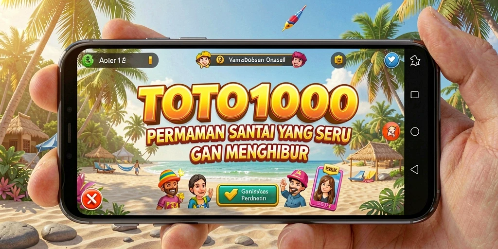 Screenshot utama TOTO1000 menunjukkan keseruan gameplay yang menantang.