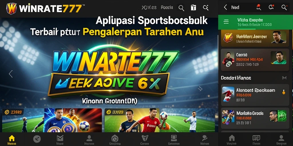 Tampilan screenshot WINRATE777 menunjukkan pengalaman taruhan yang seru dan interaktif.