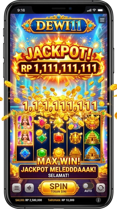 Tampilan antarmuka dewi11 yang menarik dengan daftar aplikasi.